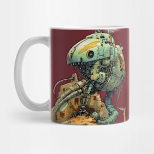 CyberPunk Robot on the Rocks Mug